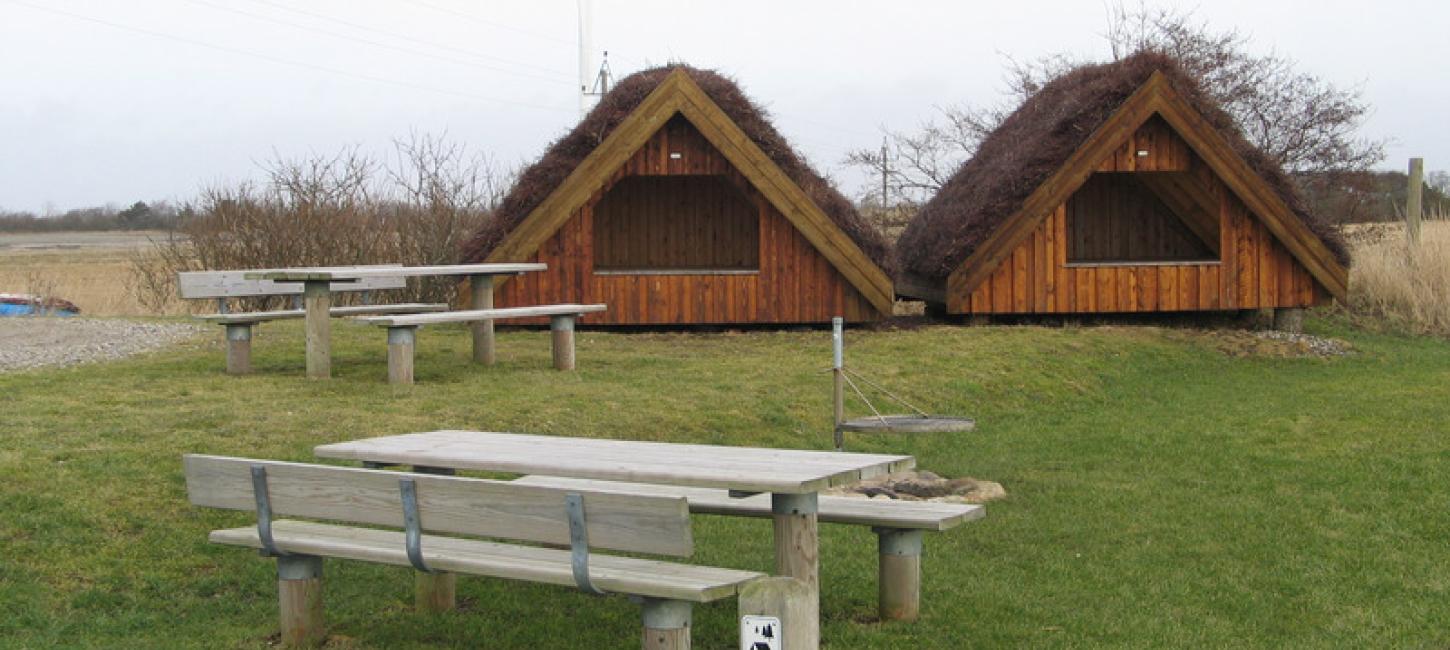 Shelterplads ved Høvsøre i Naturpark Nissum Fjord